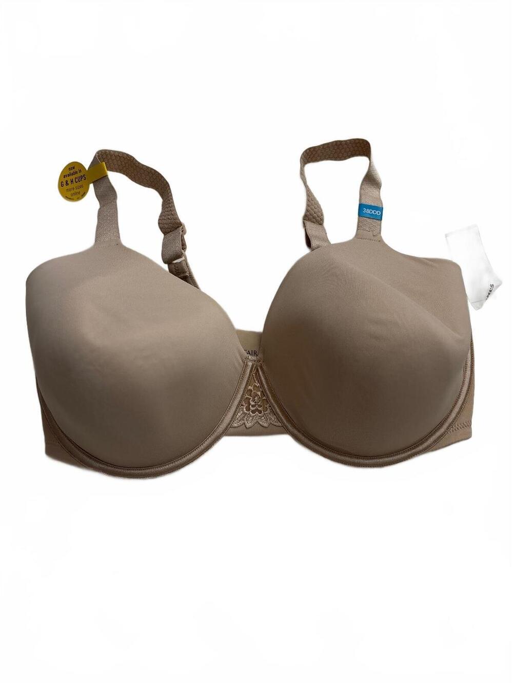 Vanity Fair Beige 38DDD Back Smoothing Bra
